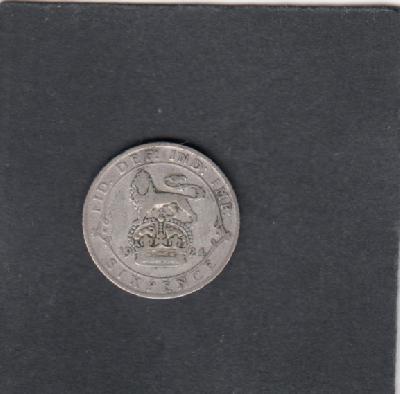 Beschrijving: 6 Pence  GEORGIUS V  